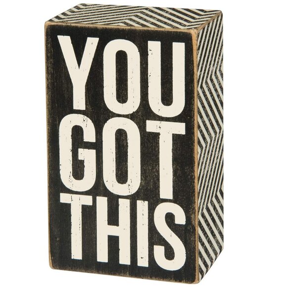 Primitives by Kathy "You Got This" Box Sign - Picture 1 of 11